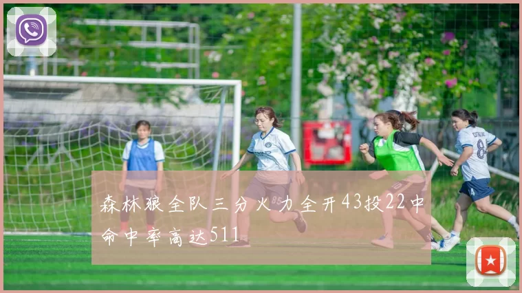森林狼全队三分火力全开43投22中命中率高达511
